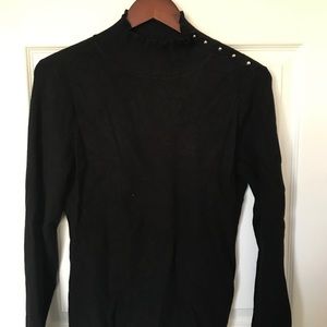 Black High Neck Sweater